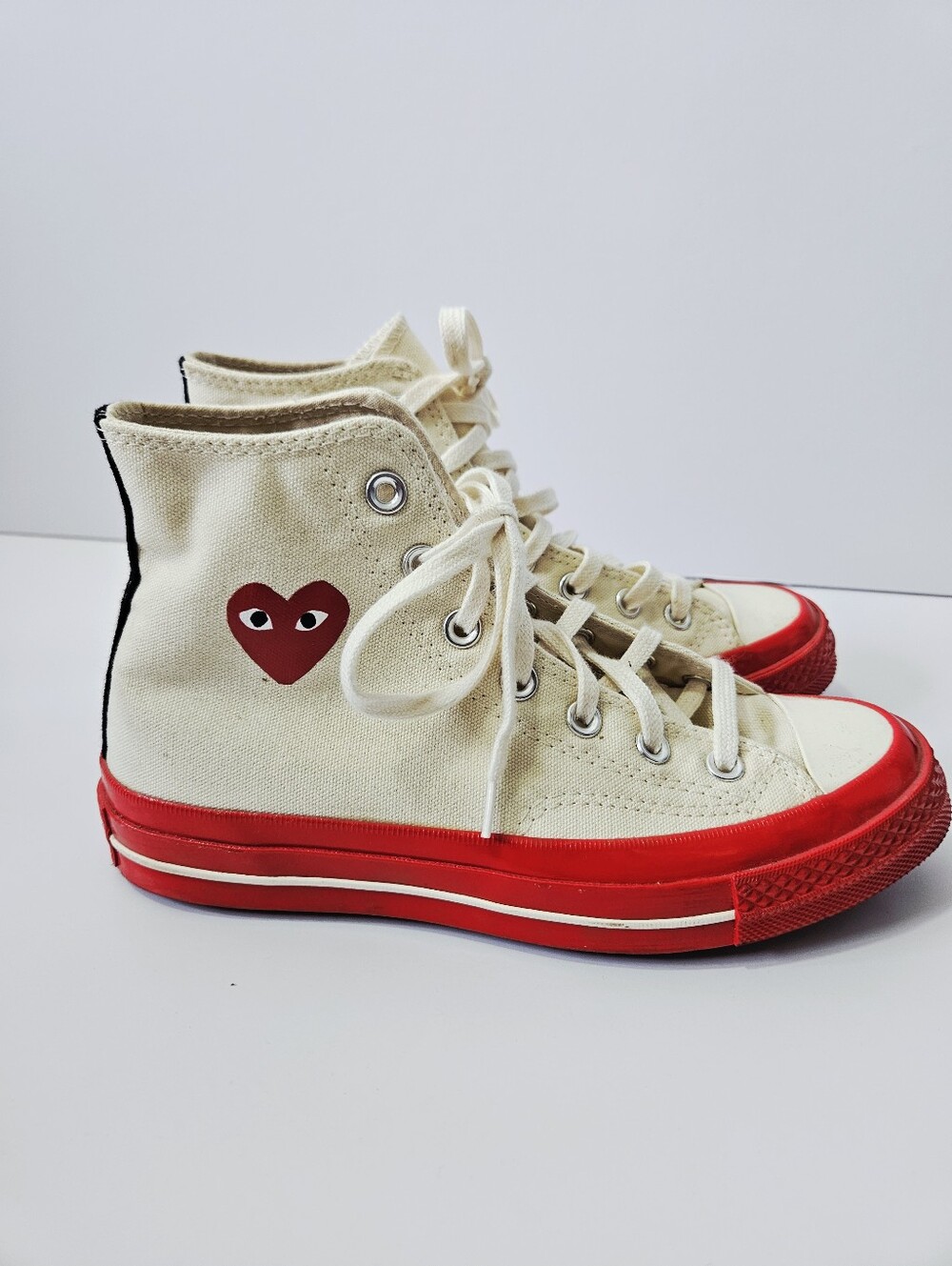 Converse x Comme des Garçons PLAY Chuck 70 High Top Sneakers Size 7 Womens